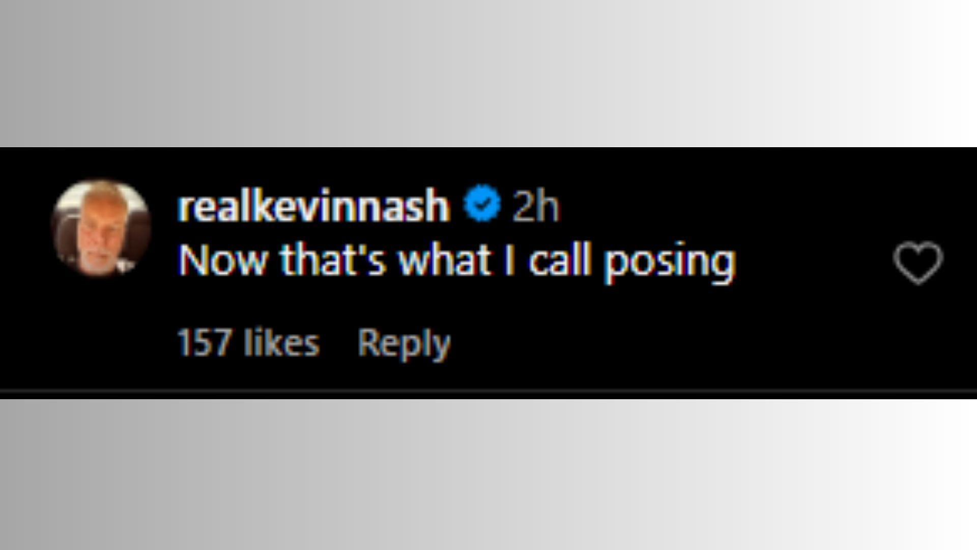 The star commented on his friend's post (via Triple H's Instagram account)